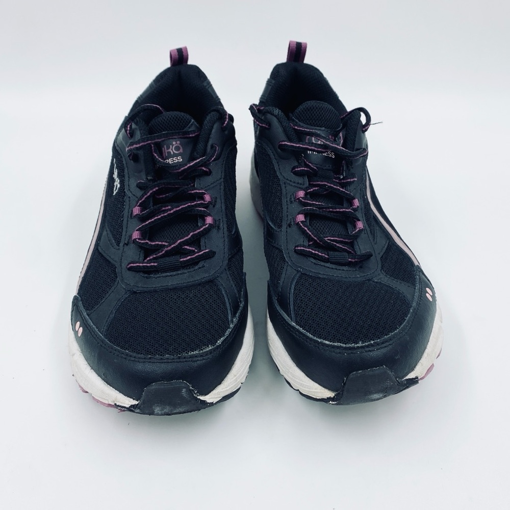 Ryka Impress Memory Foam Comfort Walking Sneakers 8 Black Purple EUC - Picture 2 of 7